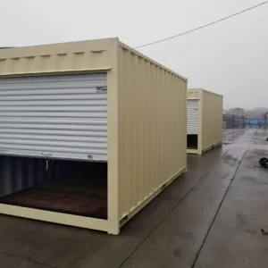 16ft storage container with roll-up door for secure outdoor storage
