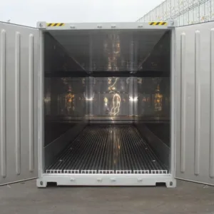 Industrial 40ft refrigerated container with secure cargo doors