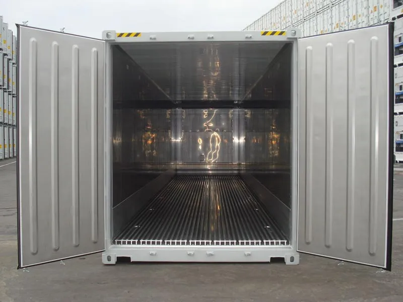 Industrial 40ft refrigerated container with secure cargo doors