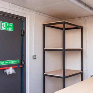 Compact 10ft workshop container with lockable double cargo doors