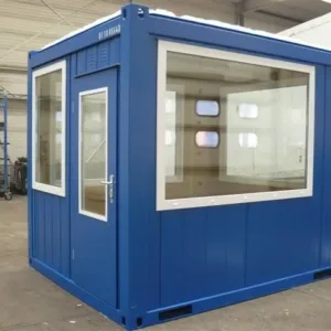 10ft fixed glazing observation unit with full glass windows and steel construction