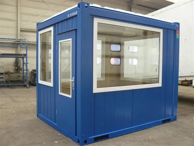 10ft fixed glazing observation unit with full glass windows and steel construction