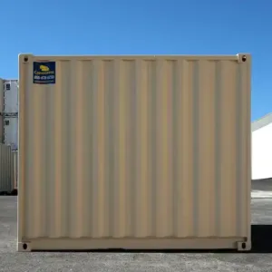 Compact 10ft high cube shipping container for secure equipment storage