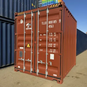 Compact 10ft standard non-ISO shipping container for secure storage