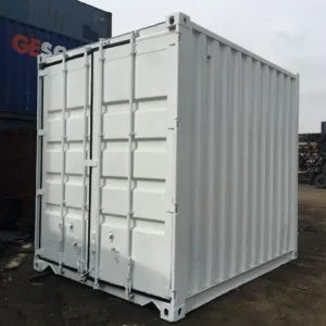 Small 10ft steel storage container for tools, equipment, and business inventory
