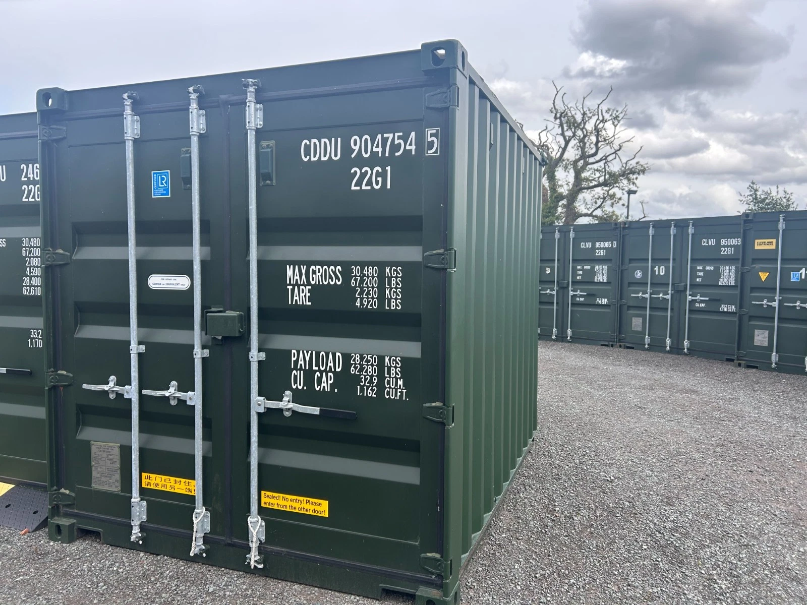 New 10ft x 8ft shipping container for secure storage and transport