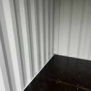 Small 10ft cargo container with secure locking doors and plywood floor