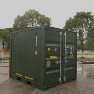 10ft corten steel shipping container with double cargo doors