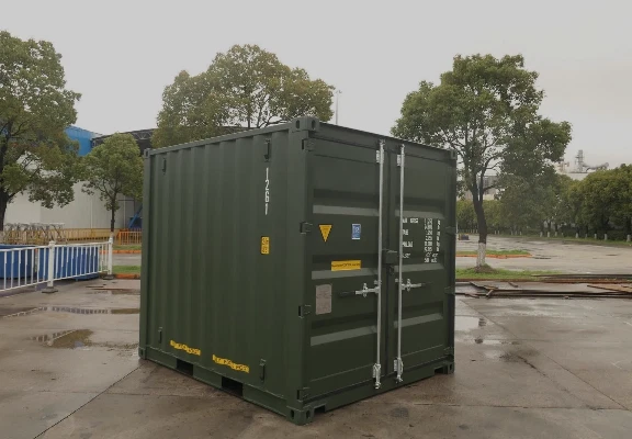 10ft corten steel shipping container with double cargo doors