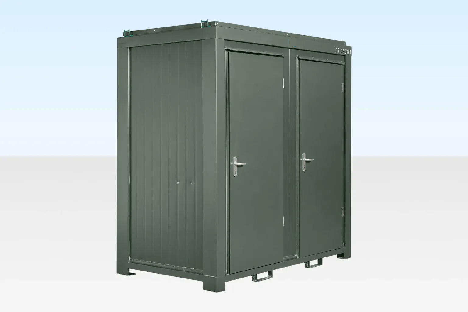 1+1 Double Mains Toilet 8ft x 5ft – Bottle Green