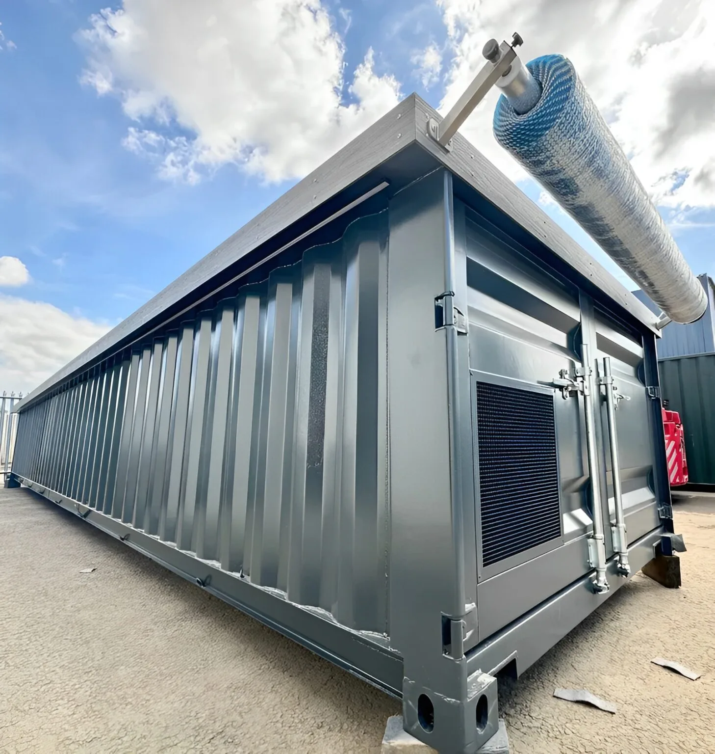 12M 40ft portable container swimming pool with glass viewing panels