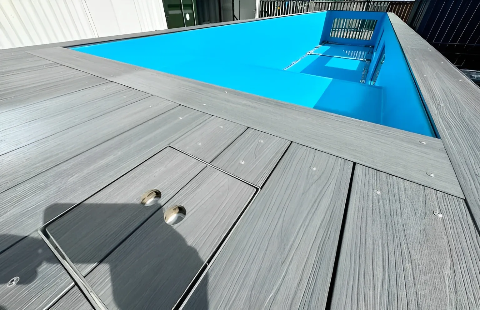 Custom 40ft container pool for residential backyard installations