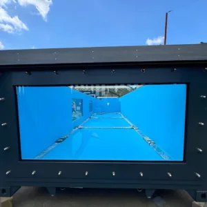Luxury 40ft container pool with LED lighting and heating system