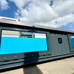 Large 12M container pool with LED underwater lighting and heating