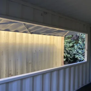 Custom container stall for markets, festivals, and outdoor events