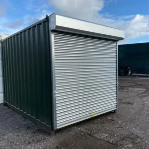 15ft corten steel storage container with marine plywood flooring