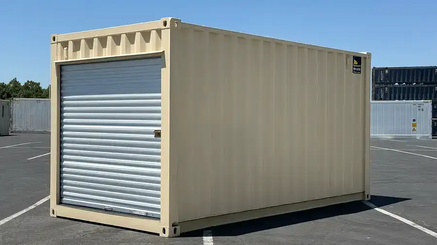16ft New Storage Container With Roll-Up Door