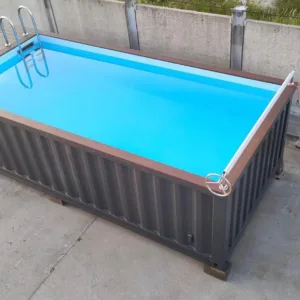 20 ft shipping container pool with modern outdoor design