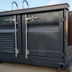 Compact container pool for backyard and residential outdoor spaces