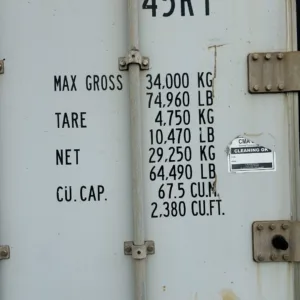 40ft high cube refrigerated shipping container for cold storage applications