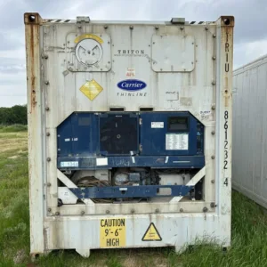 Used 40ft reefer container with working refrigeration unit and high cube design