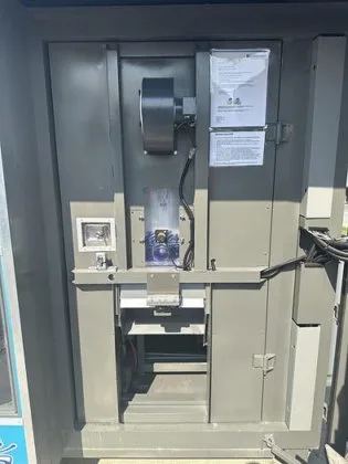 Fully serviced Kooler Ice IM1500 vending machine for retail locations