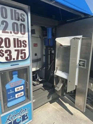 2023 Kooler Ice IM1500 ice and water vending machine in excellent condition