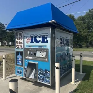 Commercial Kooler Ice IM1500 vending machine for ice and purified water sales