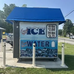Lightly used Kooler Ice IM1500 self-service ice vending machine