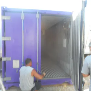 20ft refrigerated storage container with stainless steel interior finish