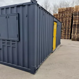 20ft x 8ft anti-vandal office canteen with insulated steel construction