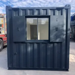20ft shipping container converted into office, canteen, and welfare unit