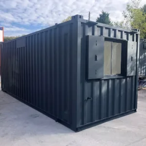 Anti-vandal 20ft site office container with reinforced steel construction