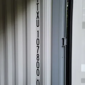 Used 20ft steel container with functional air vents and plywood floor