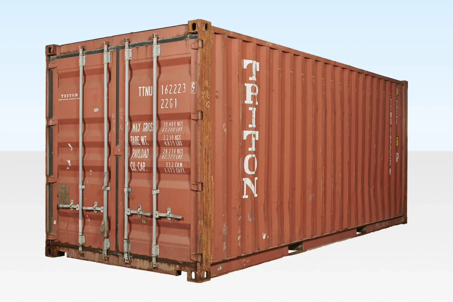 Affordable 20ft used shipping container for commercial and industrial storage