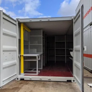 20Ft Workshop Containers With Shelves