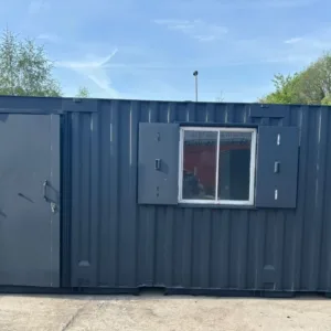 Secure 20ft office canteen container for construction and industrial sites