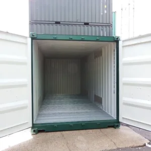 20ft modified shipping container with liquid-tight sump floor