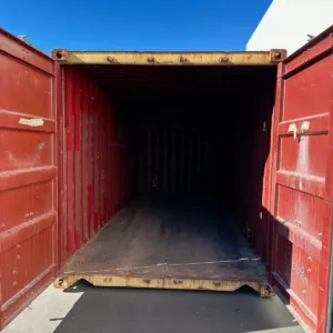 Used 20ft cargo container for equipment and inventory storage