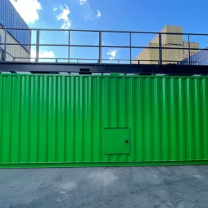 Custom confined space training unit with obstacle courses and entry hatches