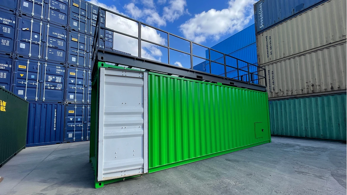 20ft modified shipping container designed for confined space safety training