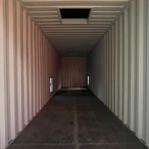 Emergency services training container for SCBA navigation and rescue practice
