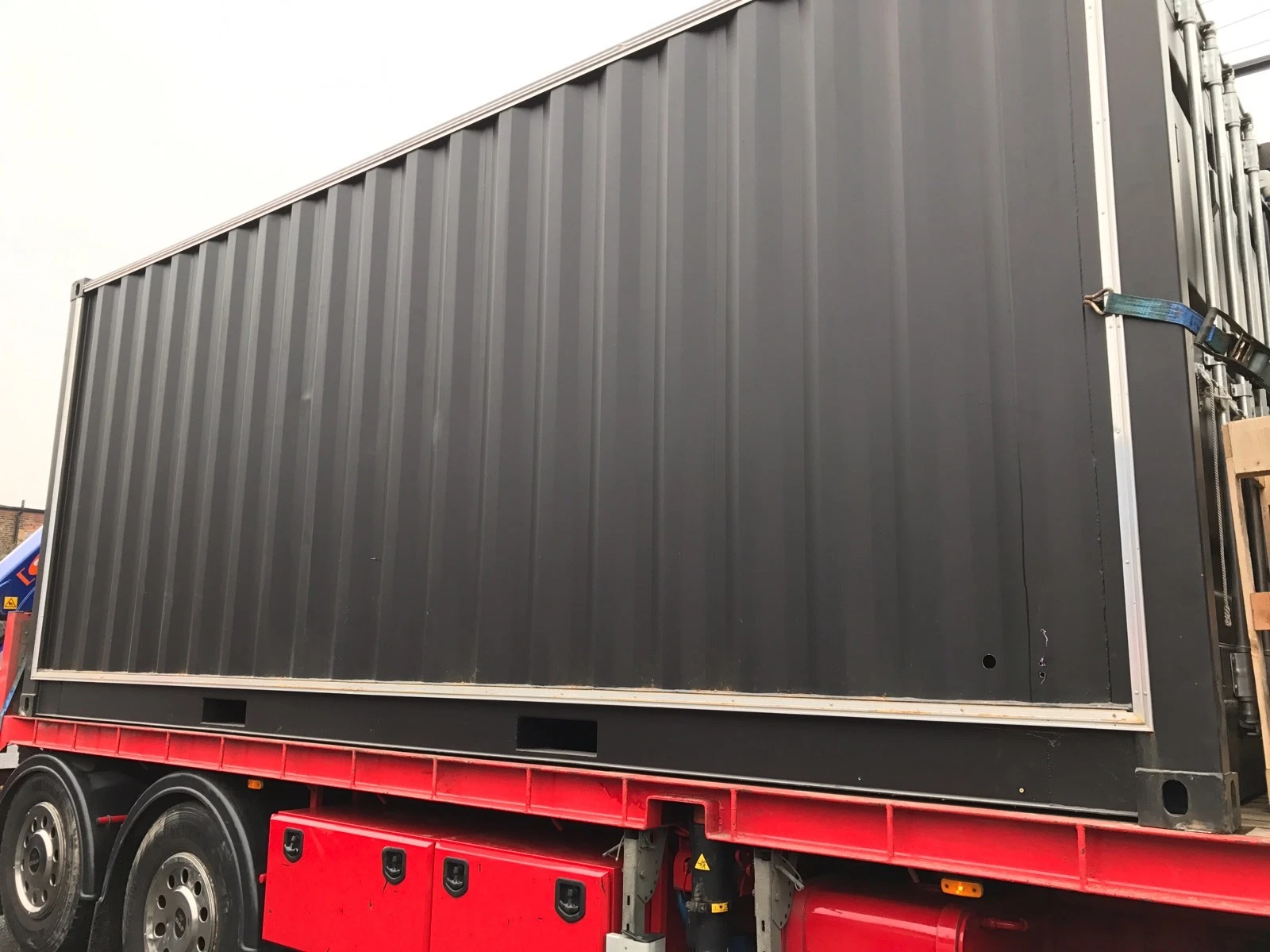 20ft shipping container with glass windows for office and workspace use