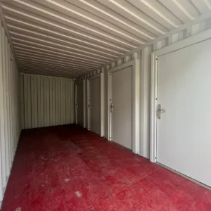 Heavy-duty 20ft steel container for commercial and industrial storage