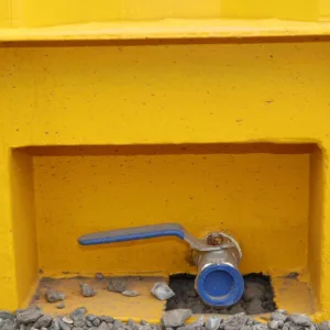 20ft dangerous goods container with spill containment floor system