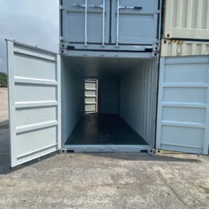 20ft double door shipping container with cargo doors at both ends