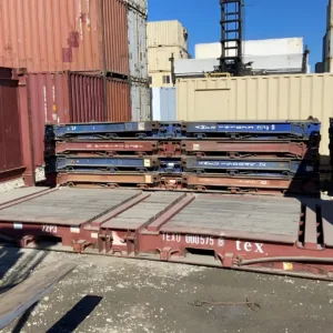 ISO certified 20ft flat rack container with high payload capacity