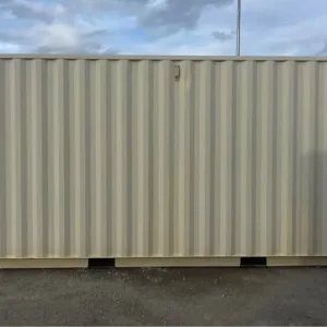 High cube shipping container with rollup access for commercial use