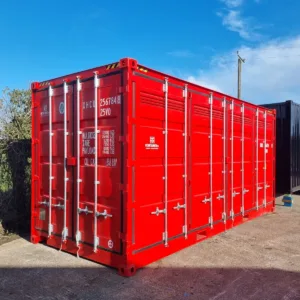 20ft hazardous goods bunded container with integrated spill containment floor