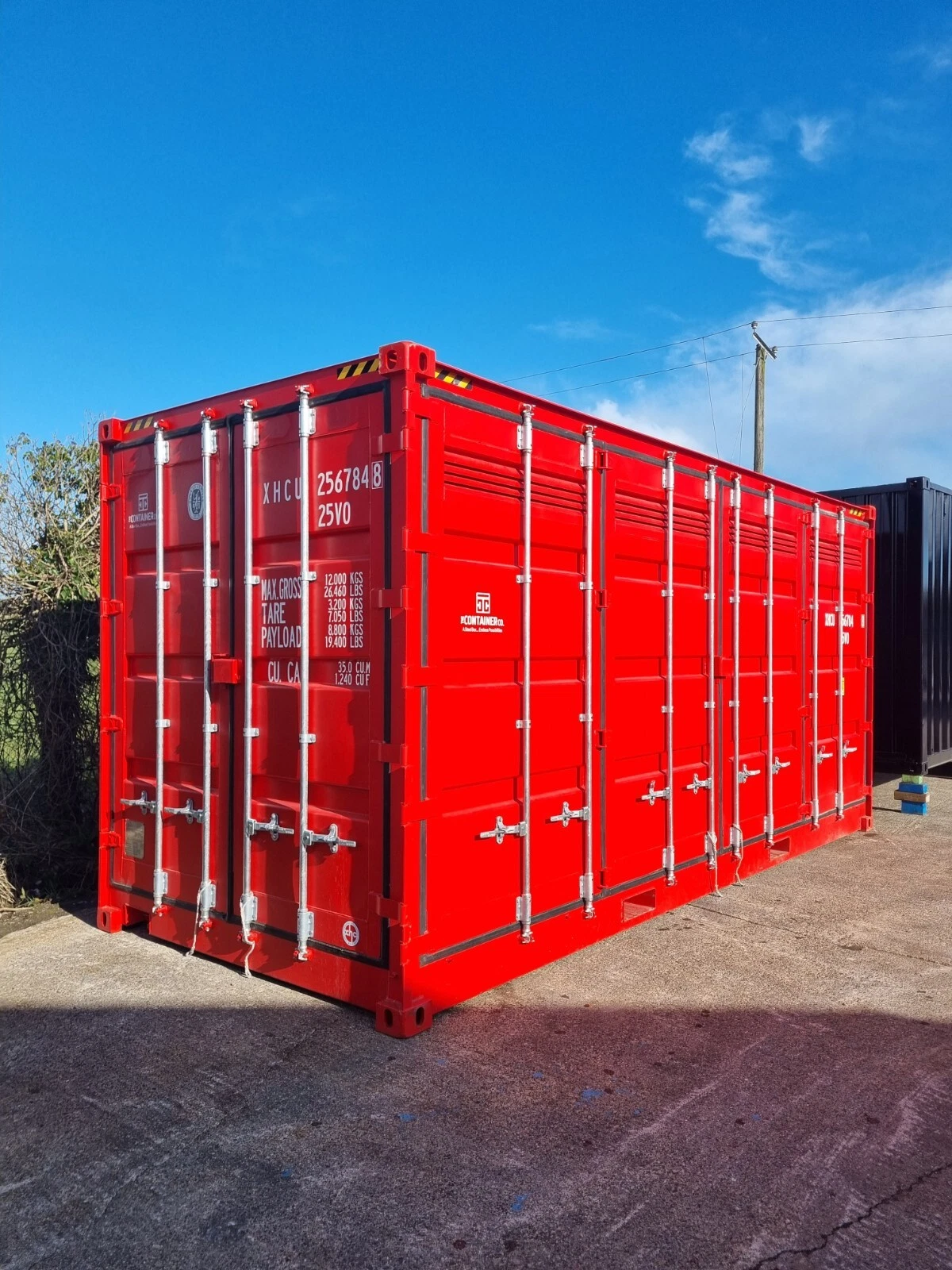 20ft hazardous goods bunded container with integrated spill containment floor